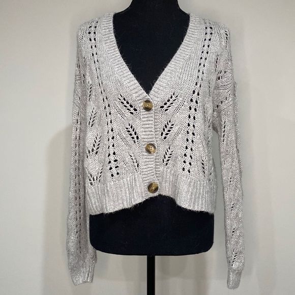 American Eagle Outfitters Sweaters - Gray American Eagle oversized cardigan